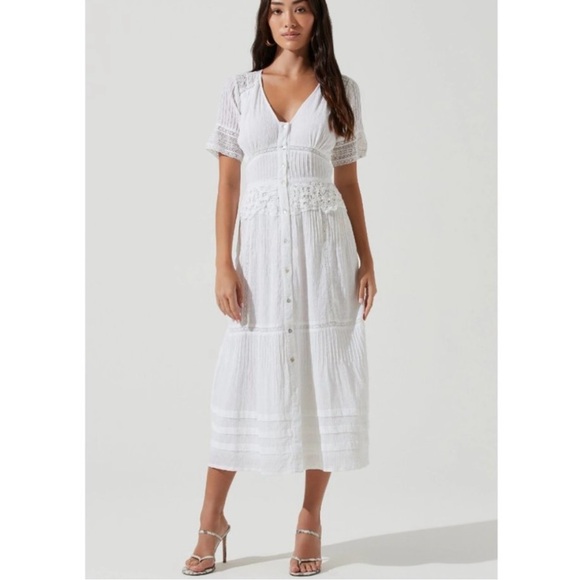 Astr Dresses & Skirts - ASTR The Label Honeymoon Lace Midi Dress